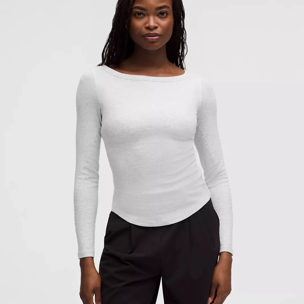 Lululemon Athletica Gray Long Sleeve Top - Picture 1 of 7